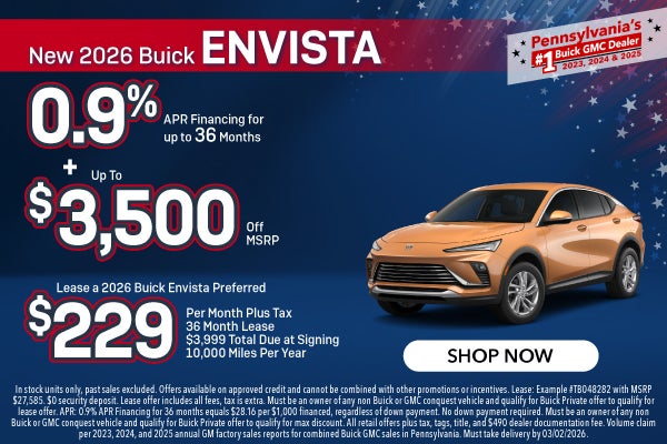 New 2026 Buick Envista