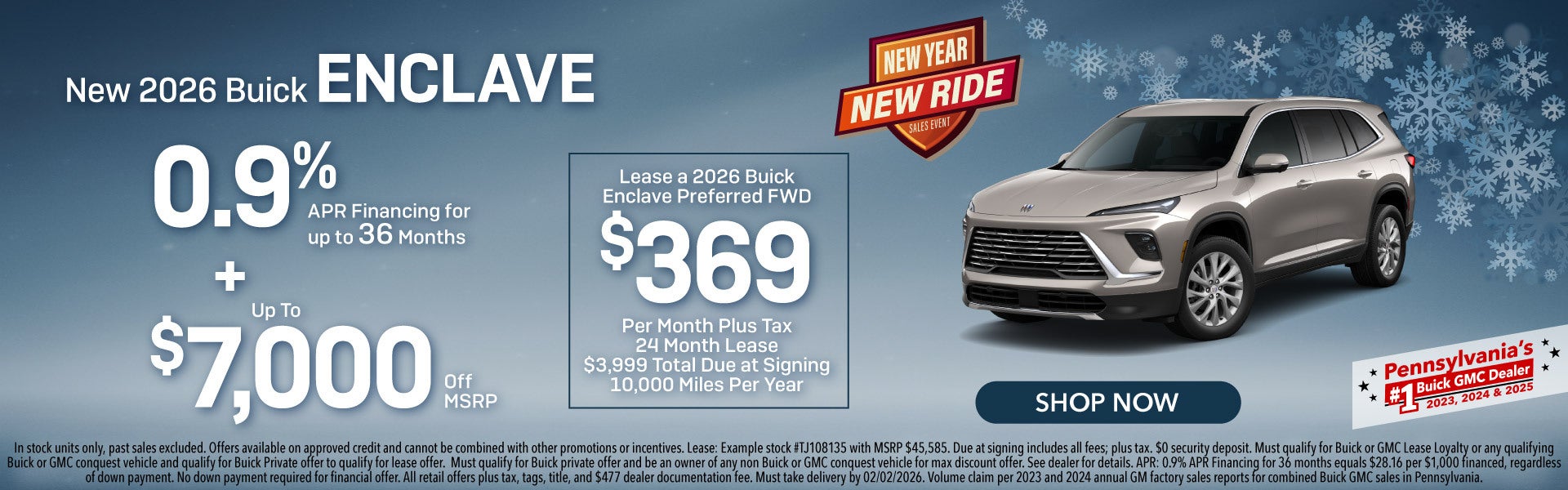 New 2026 Buick Enclave