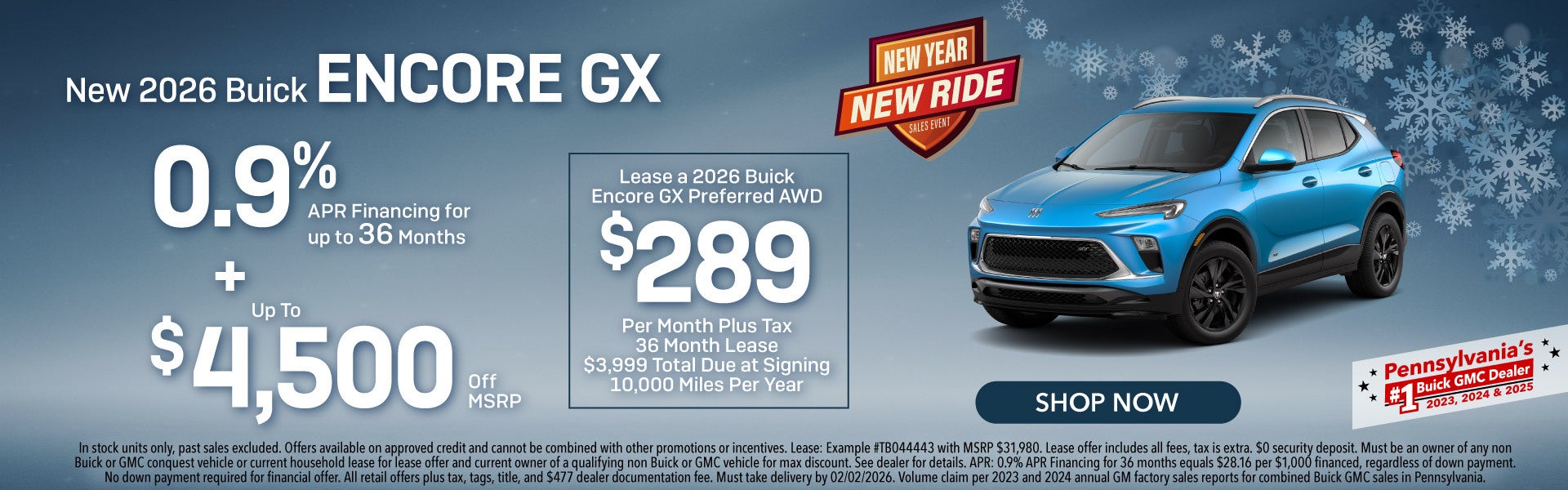 New 2026 Buick Encore GX
