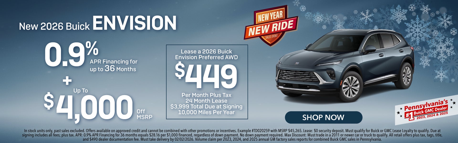 New 2026 Buick Envision