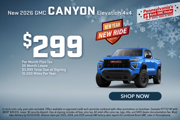 New 2026 GMC Canyon Elevation 4x4