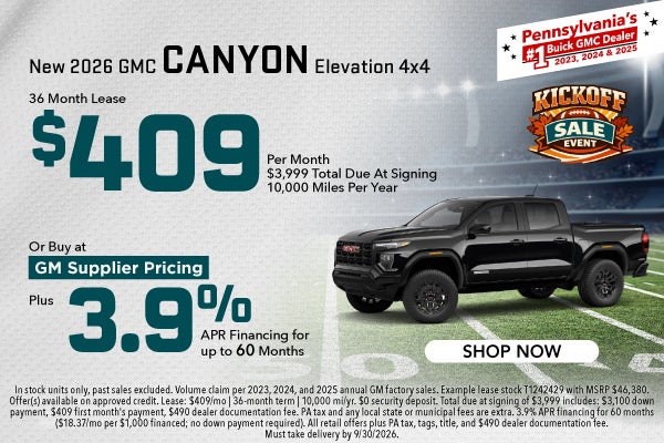 New 2026 GMC Canyon Elevation 4X4