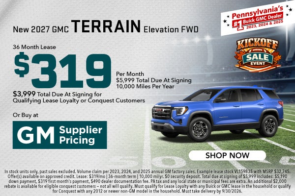 New 2026 GMC Terrain Elevation AWD